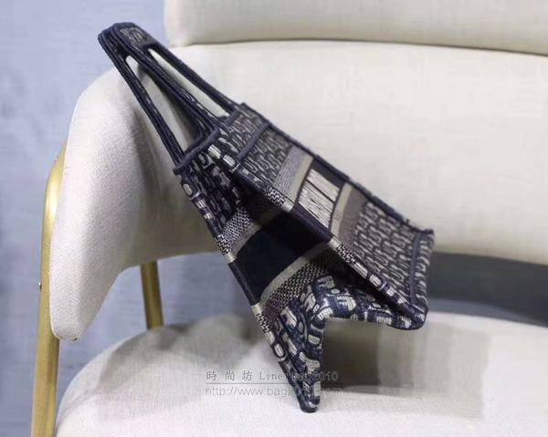Dior包 迪奧復古凹造型刺繡小號手袋 Dior Mini Book tote手提包  Dyd1103